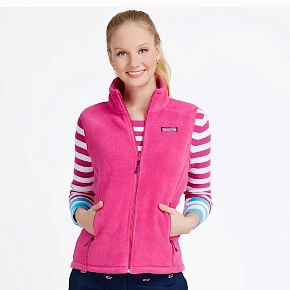 Vineyard Vines Pink Fleece Best